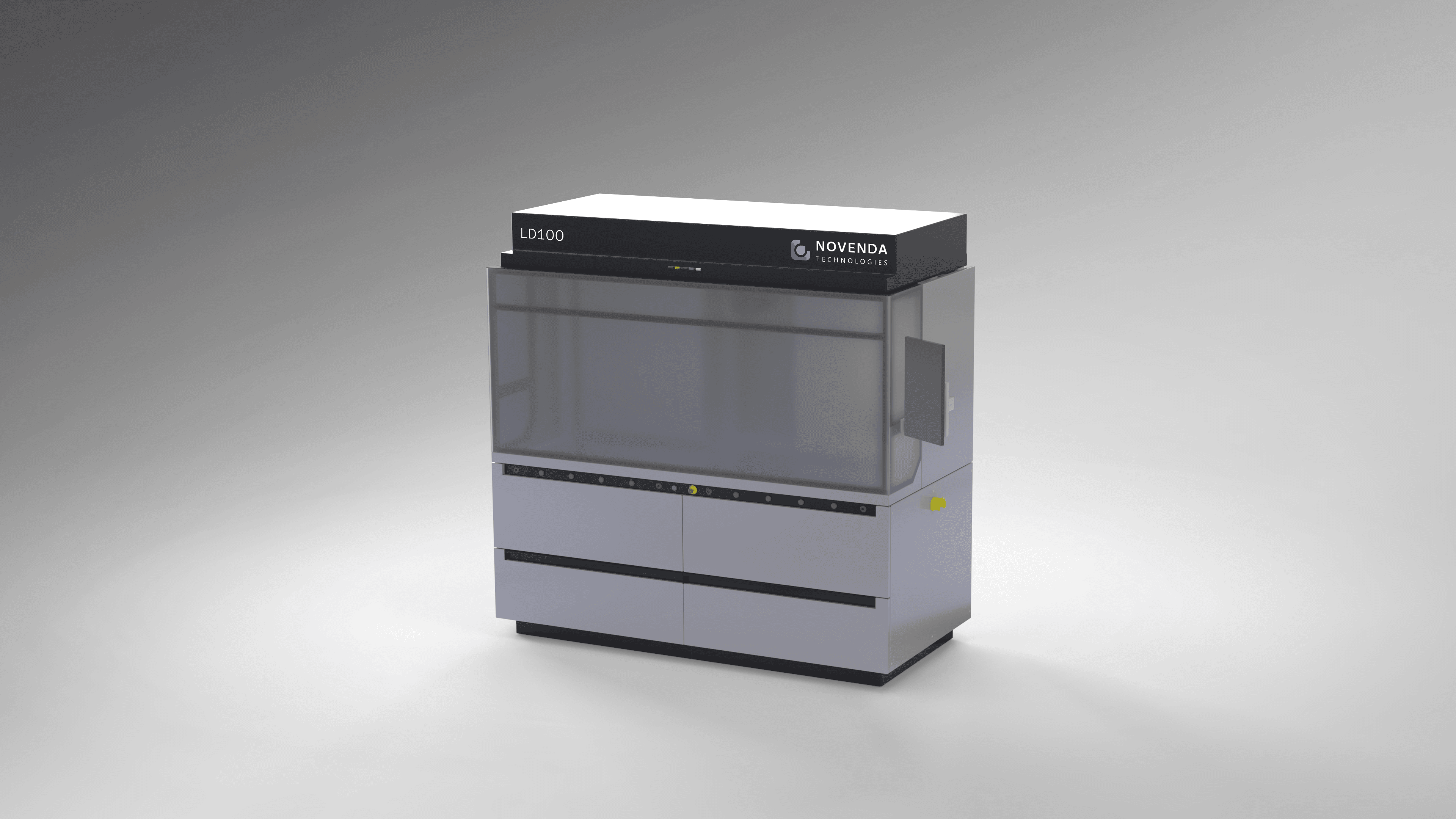 Novenda LD100 3D printer featuring advanced multi-material capabilities with 4 materials