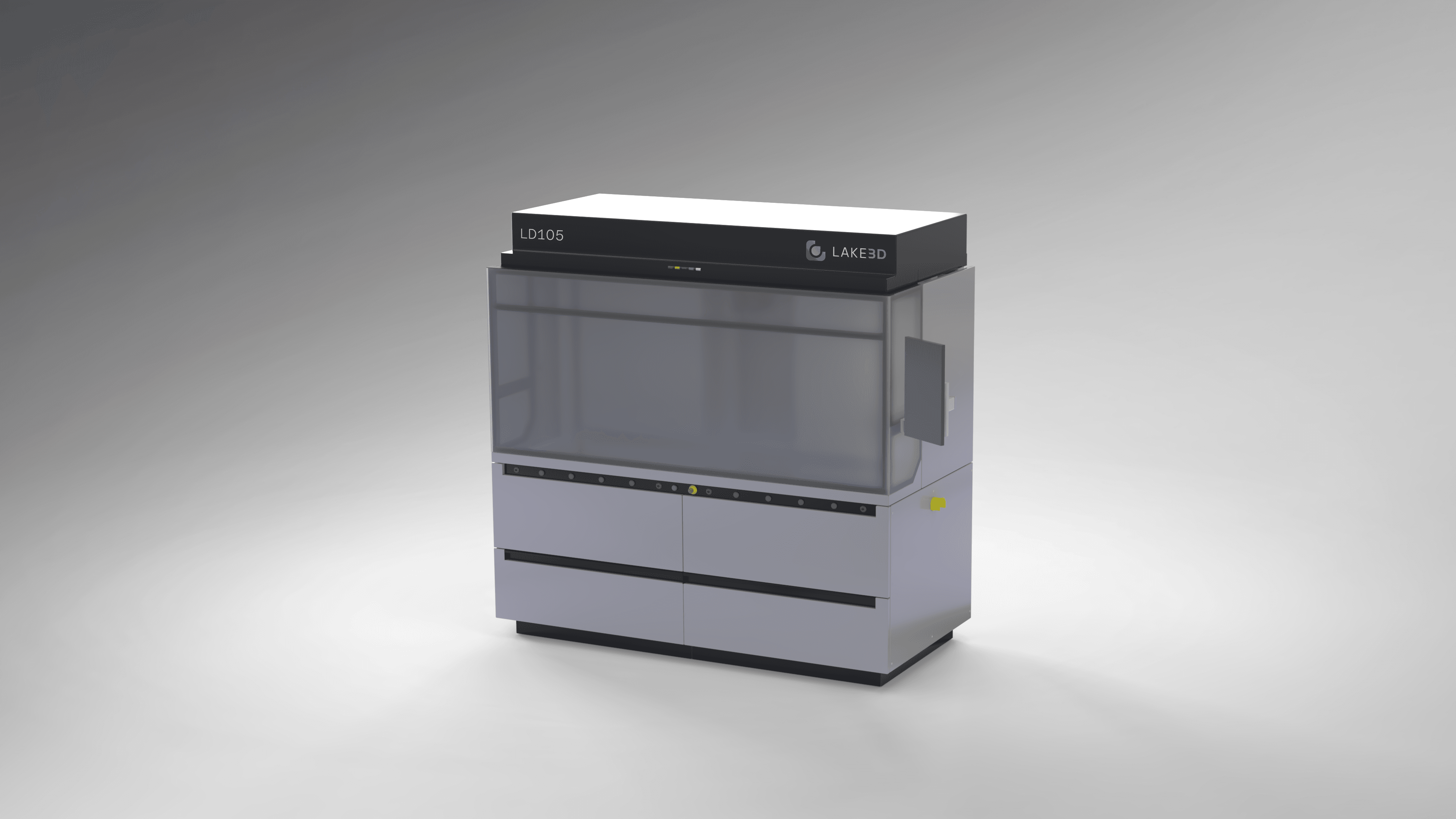 Lake3D LD105 3D printer featuring full-color multi-material capabilities with 8 materials